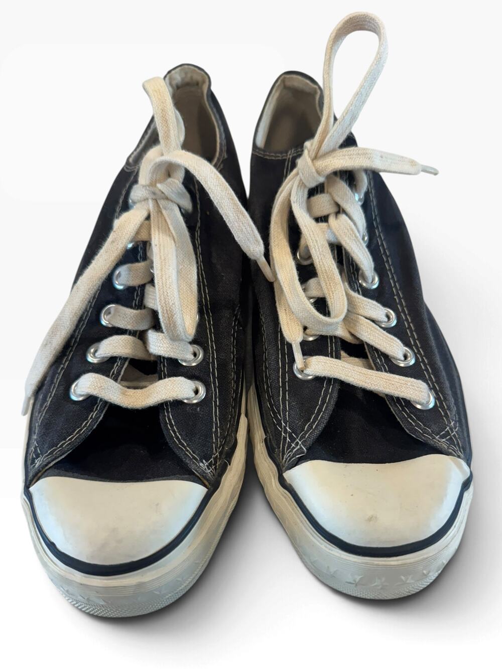 Vintage Converse Black Canvas Low Tops Made in USA Men’s Size 8 , 1960s/1970’s